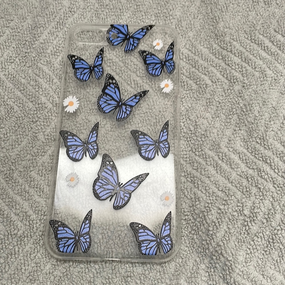 iPhone 7/8 phone case butterfly and flowers